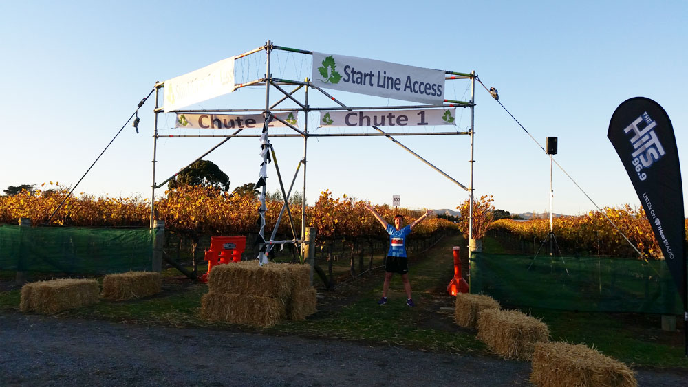 At the start line