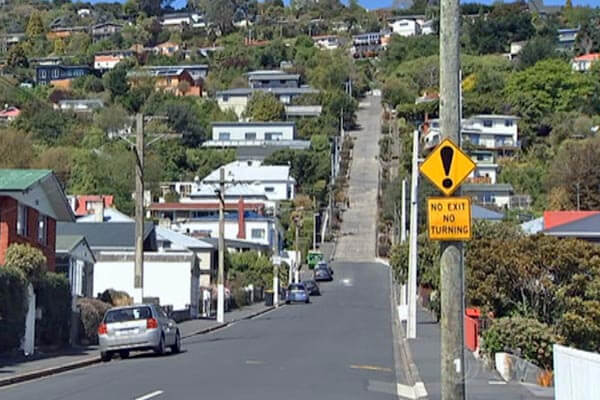 Baldwin Street Steepest Street in the World.