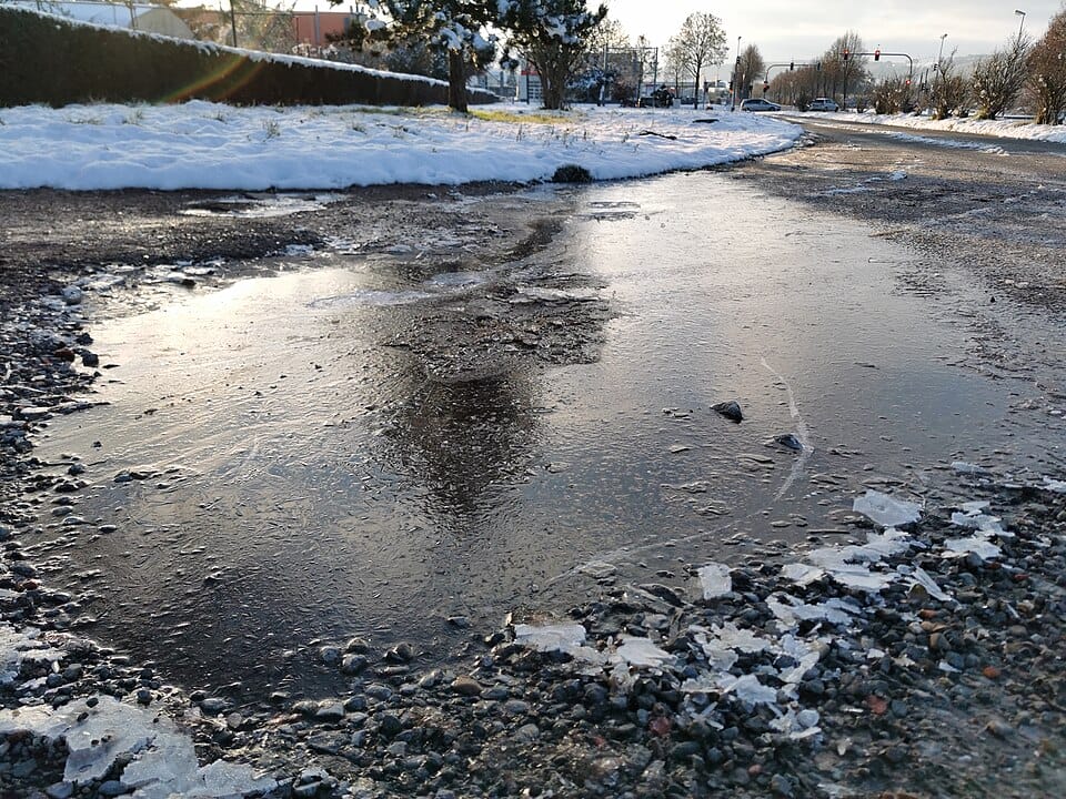 Black Ice Puddle