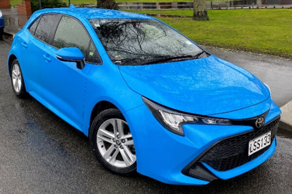 Greytown 3 Bright blue zippy Toyota Corolla