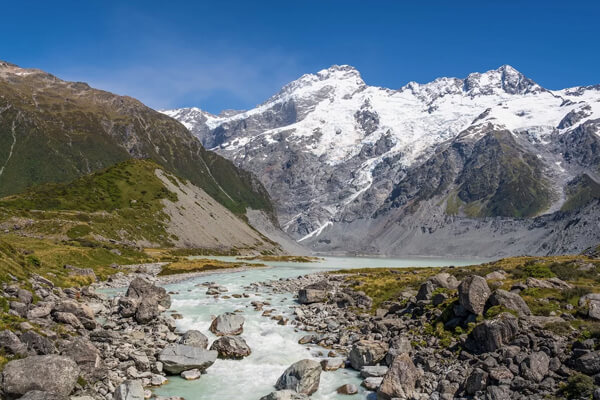 Hooker Valley at Mount Cook National Park.