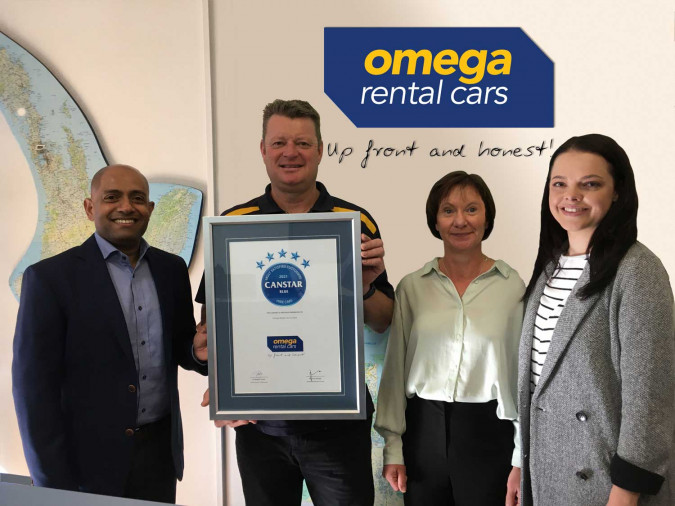 Omega and Canstar teams pictured with their Canstar Award