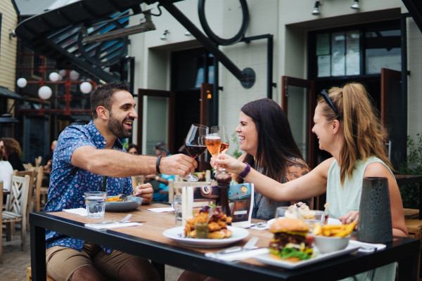 Locals dining at Ivy and Lola's Queenstown. 