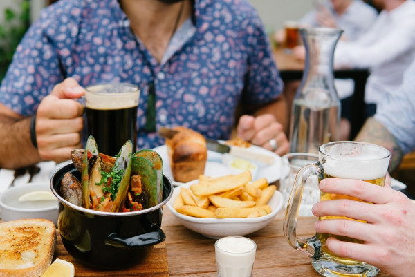 Ivy's and Lola's famous mussel pots best partnered with beer.