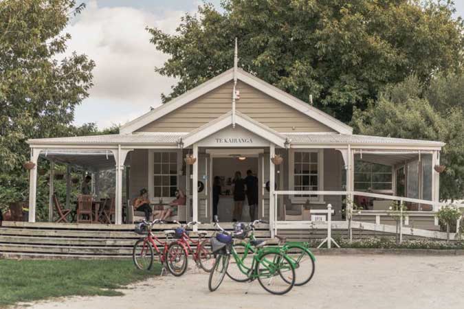 cycles parked outside the TK Winery cellar door