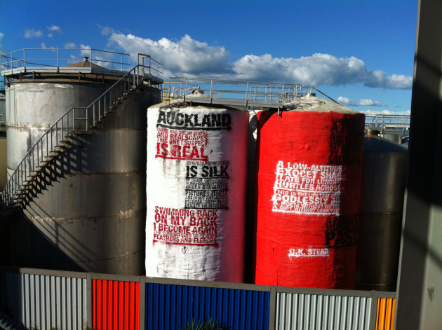 silos in Aucklands wynard quarter